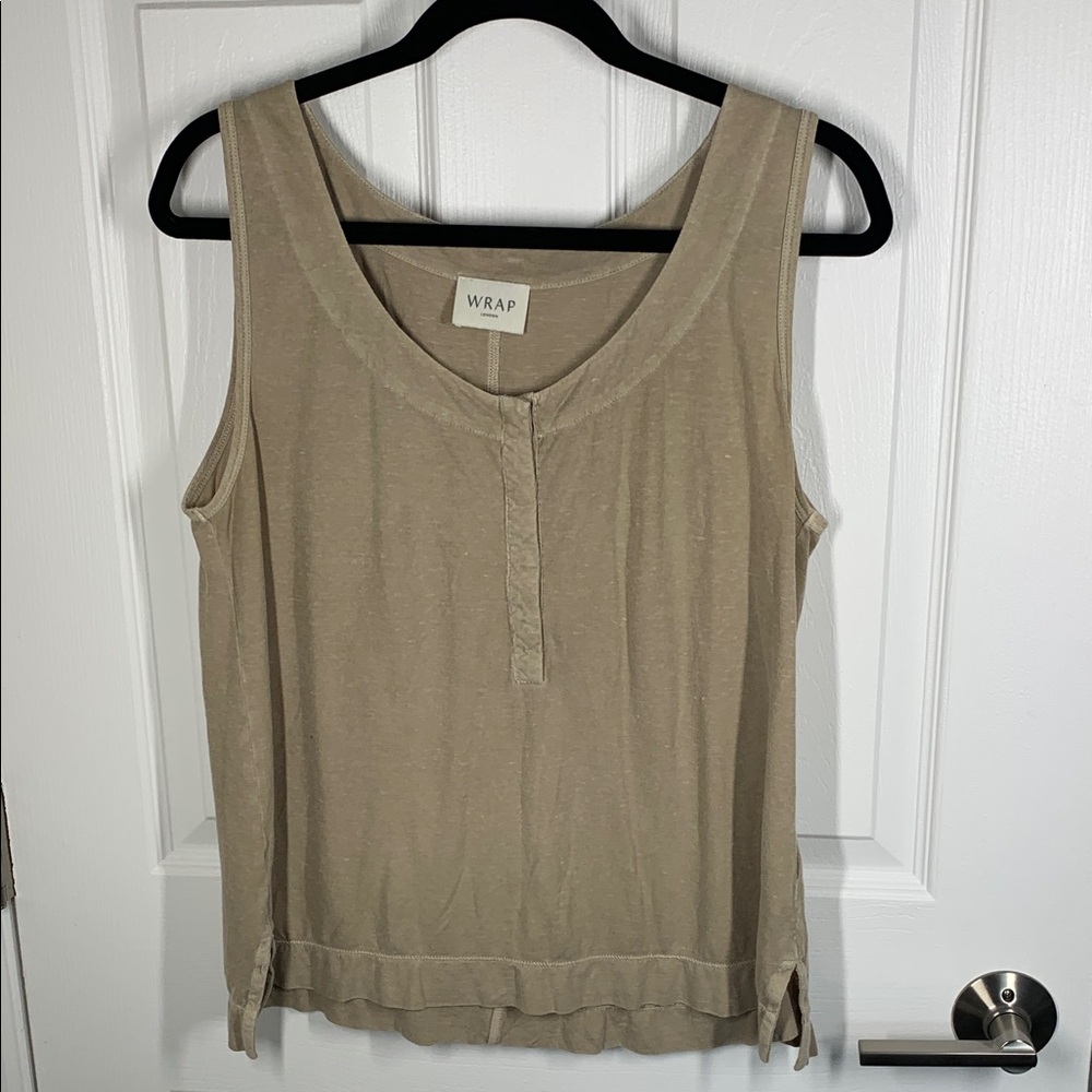WRAP organic cotton and hemp tank top size 10
